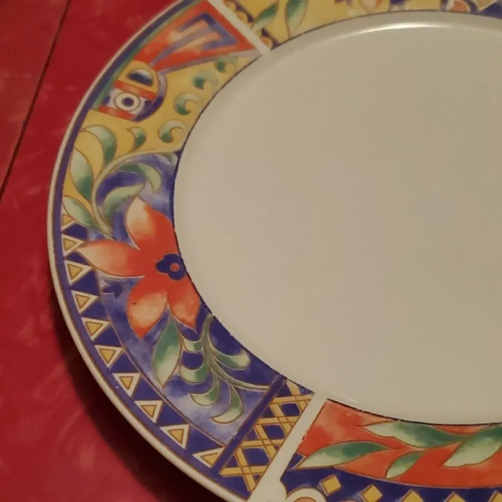 Lynns Stoneware Savanna Rim Dinner Plate 10 5/8